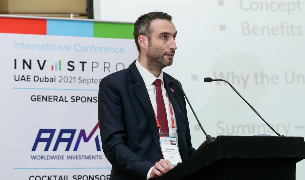 مايكل لين، العضو المنتدب للشركة السويسرية الدولية للاستشارات القانونية المحدودة في الإمارات العربية المتحدة